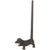 Clayre & Eef 6Y5638 Kitchen Roll Holder Iron Brown 14x8x30 cm