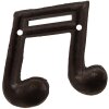 Clayre & Eef 6Y5652 Wall coat rack music note iron brown 10x3x9 cm