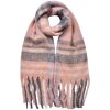 Juleeze JZSC0822P Scarf Pink Grey 39x200 cm Synthetic Ladies