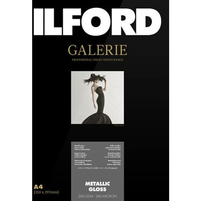 Ilford Gallery Metallic Gloss 260g A4 25 sheets photo paper