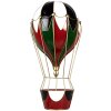 Clayre & Eef 5Y1260 Decoration Hot Air Balloon Metal Red Green 31x16x63 cm