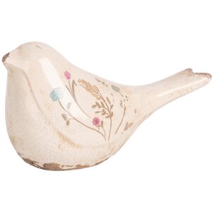 Clayre & Eef 6CE1952M Decoration Bird Beige Pink...