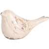 Clayre & Eef 6CE1952M Decoration Bird Beige Pink 22x9x12 cm