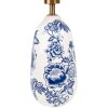 Clayre & Eef 6LMC0098 Table Lamp Country Style Ø28x49 cm Ceramic Base Blue White