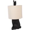 Clayre & Eef 6LMC0099ZVBE Table Lamp Rabbit Black Beige Ø20x43cm E27 60W