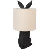 Clayre & Eef 6LMC0099ZVBE Table Lamp Rabbit Black Beige Ø20x43cm E27 60W