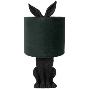 Clayre & Eef 6LMC0099ZVGR Table Lamp Rabbit Black...