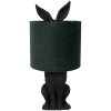 Clayre & Eef 6LMC0099ZVGR Table Lamp Rabbit Black Green Ø20x43 cm E27 60W