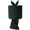 Clayre & Eef 6LMC0099ZVGR Table Lamp Rabbit Black Green Ø20x43 cm E27 60W