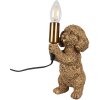 Clayre & Eef 6LMP792 Table Lamp Dog Gold 11x13x23 cm E14 40W