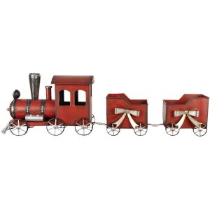 Clayre & Eef 6Y5632 Decoration Train Red Metal...