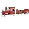 Clayre & Eef 6Y5632 Decoration Train Red Metal 94x18x28 cm Country style