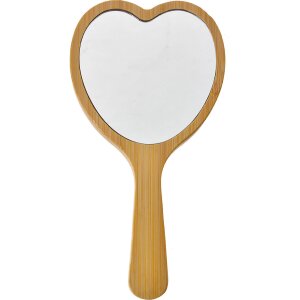 Juleeze JZHBR0001 Hairbrush with mirror heart shape wood...