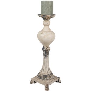 Clayre & Eef 6MG0056 Candlestick Beige Brown 14x14x40 cm