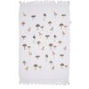 Clayre & Eef CTLFJ Guest Towel White Brown 40x66 cm Country Style Cotton