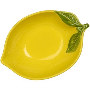 Clayre & Eef 6CEBO0084L Bowl Lemon Yellow 12x18x5 cm...