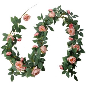 Clayre & Eef 6PL0322 Artificial Flowers Rose Garland...