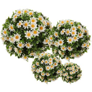 Clayre & Eef 6PL0324S Decorative artificial flower ball daisy Ø 17 cm