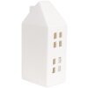 Clayre & Eef 6CE1792 LED Decorative House Porcelain White 7x6x15 cm