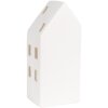 Clayre & Eef 6CE1793 Porcelain LED House 7x6x15 cm White