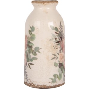 Clayre & Eef 6CE1980M Vase Ceramic Flower Design...