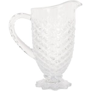 Clayre & Eef 6GL5027 Jug Glass Transparent 20x13x24...