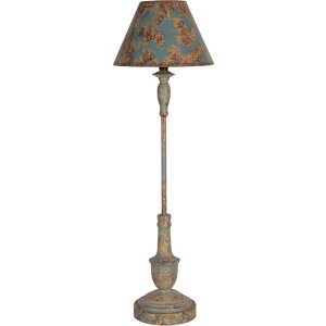 Clayre & Eef 5LMC0042 Table Lamp Ø22x71 cm Iron Blue Brown E27 60W