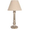 Clayre & Eef 6LMC0103 Table lamp wood textile Ø 23x45 cm E27 max 40W