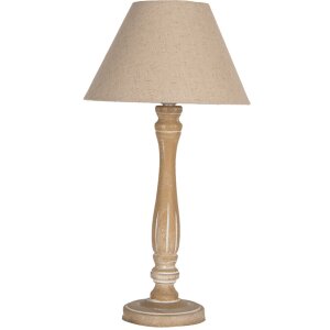 Clayre & Eef 6LMC0104 Table Lamp Brown Beige...