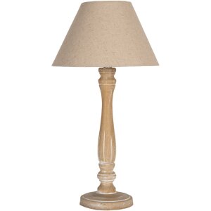 Clayre & Eef 6LMC0104 Table Lamp Brown Beige...