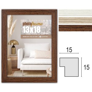 ZEP Wooden Frame Hall 10x15 to 20x30 cm White Brown...