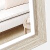 ZEP Wooden Frame Hall 10x15 to 20x30 cm White Brown Natural Block Profile Clear Glass