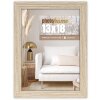 ZEP Wooden Frame Hall 10x15 to 20x30 cm White Brown Natural Block Profile Clear Glass