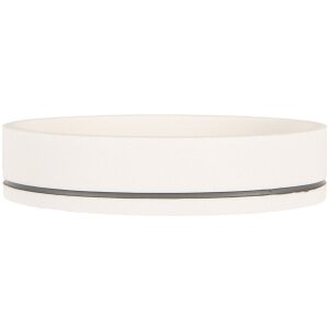 Clayre & Eef 65873 Soap Dish White Polyresin 14x10x3 cm