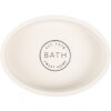 Clayre & Eef 65873 Soap Dish White Polyresin 14x10x3 cm