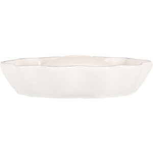 Clayre & Eef 6CE1984 Soap Dish White Ceramic 15x10x3 cm