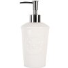 Clayre & Eef 6CE1985 Soap Dispenser White Ceramic Ø 8x19 cm 325 ml