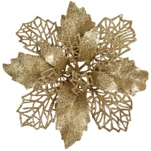 Clayre & Eef 65778GO Christmas Decoration Flower Gold...