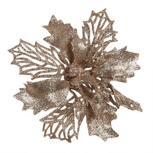 Clayre & Eef 65781 Christmas Decoration Flower Copper...