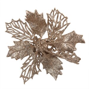 Clayre & Eef 65781 Christmas Decoration Flower Copper...