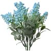 Clayre & Eef 6PL0351BL Decoration Branch Flowers Blue Green 15x15x32 cm