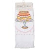 Clayre & Eef CT030 Guest Towel White Pink Country Style 40x66 cm Cotton