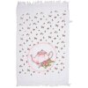 Clayre & Eef CT031 Guest Towel White Pink Cotton 40x66 cm