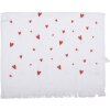 Clayre & Eef CTFAS-1 guest towel white red heart motifs 40x66 cm 100% cotton