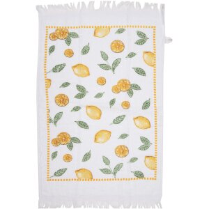 Clayre & Eef CTLEL-1 Lemon design guest towel White...