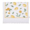 Clayre & Eef CTLEL-1 Lemon design guest towel White Yellow 40x66 cm