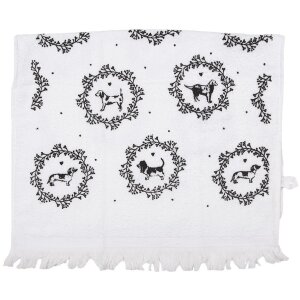 Clayre & Eef CTLGD-1 Country style guest towel White...