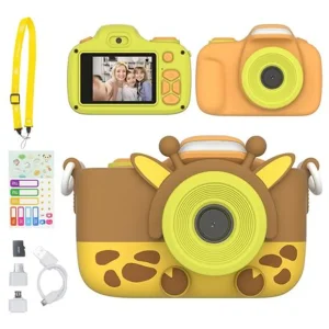 myFirst Camera 3 childrens camera 16MP yellow with silicone case and accessories