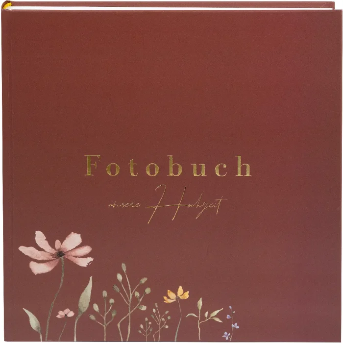 Goldbuch wedding album Blütenliebe bordeaux 30x31 cm 60 pages gold embossing