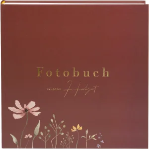 Goldbuch wedding album Blütenliebe bordeaux 30x31 cm...